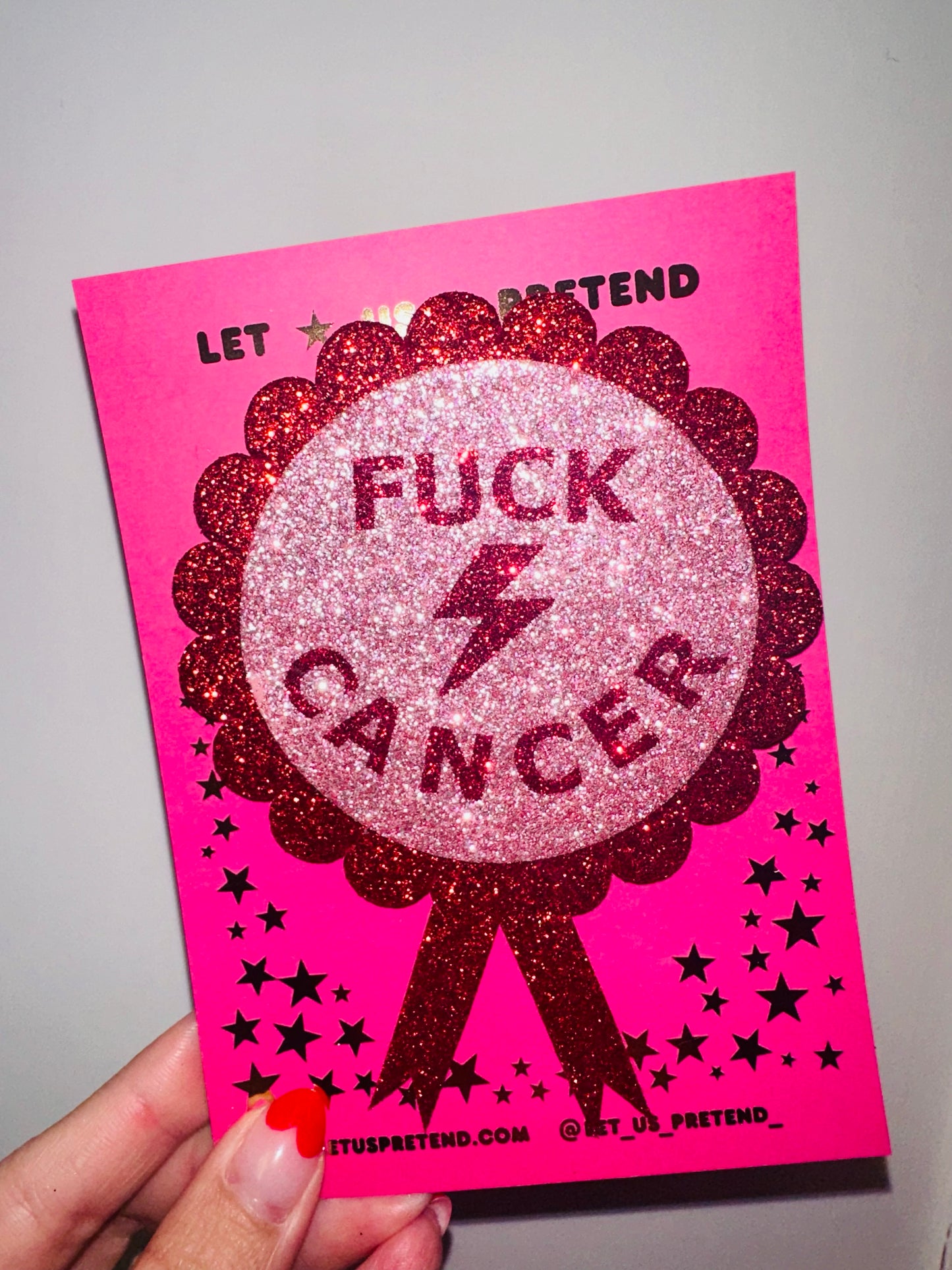 FUCK CANCER ROSETTE
