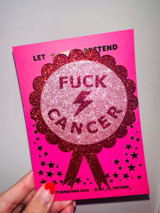 FUCK CANCER ROSETTE