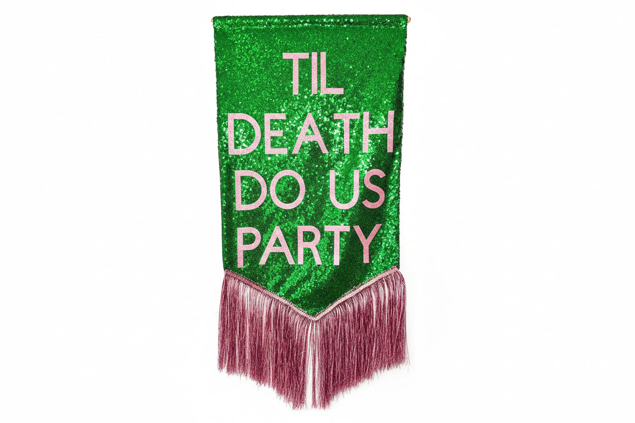 Til Death Do Us Party Banner & Wedding Date