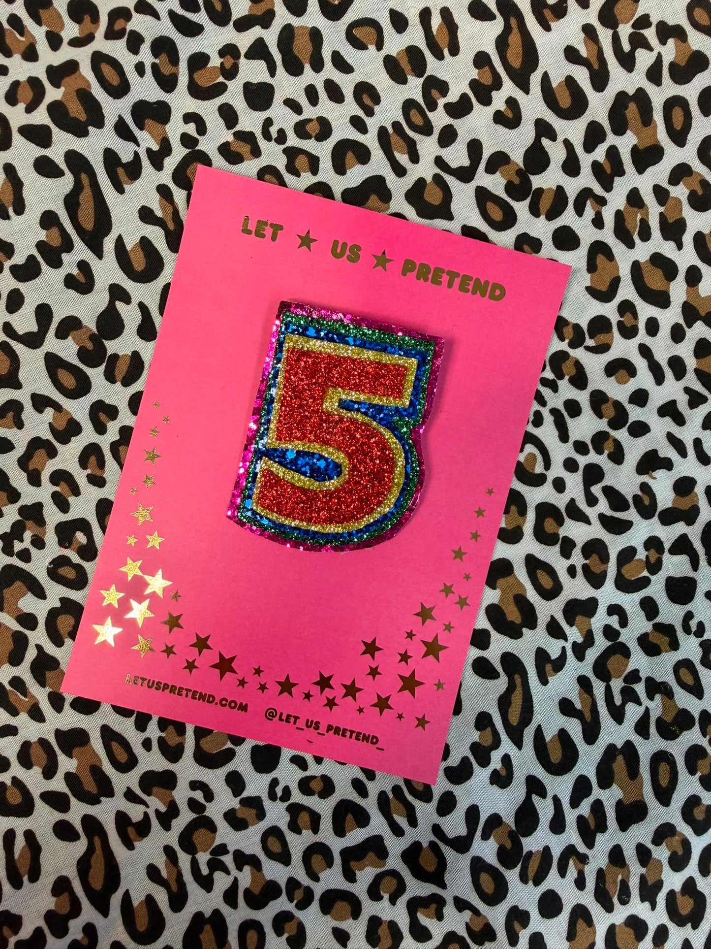 Age 5 Glitter badge