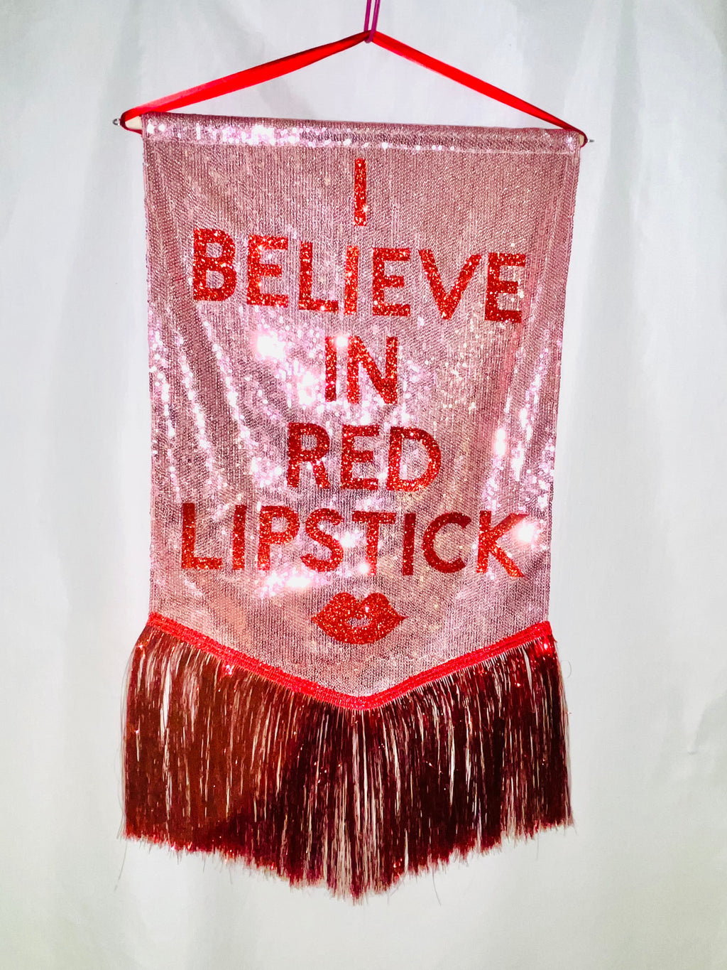 'I Believe In Red Lipstick Banner' Banner