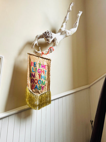 Midi Size Customisable Sequin Banner Wall Hanging 40cm x 80cm