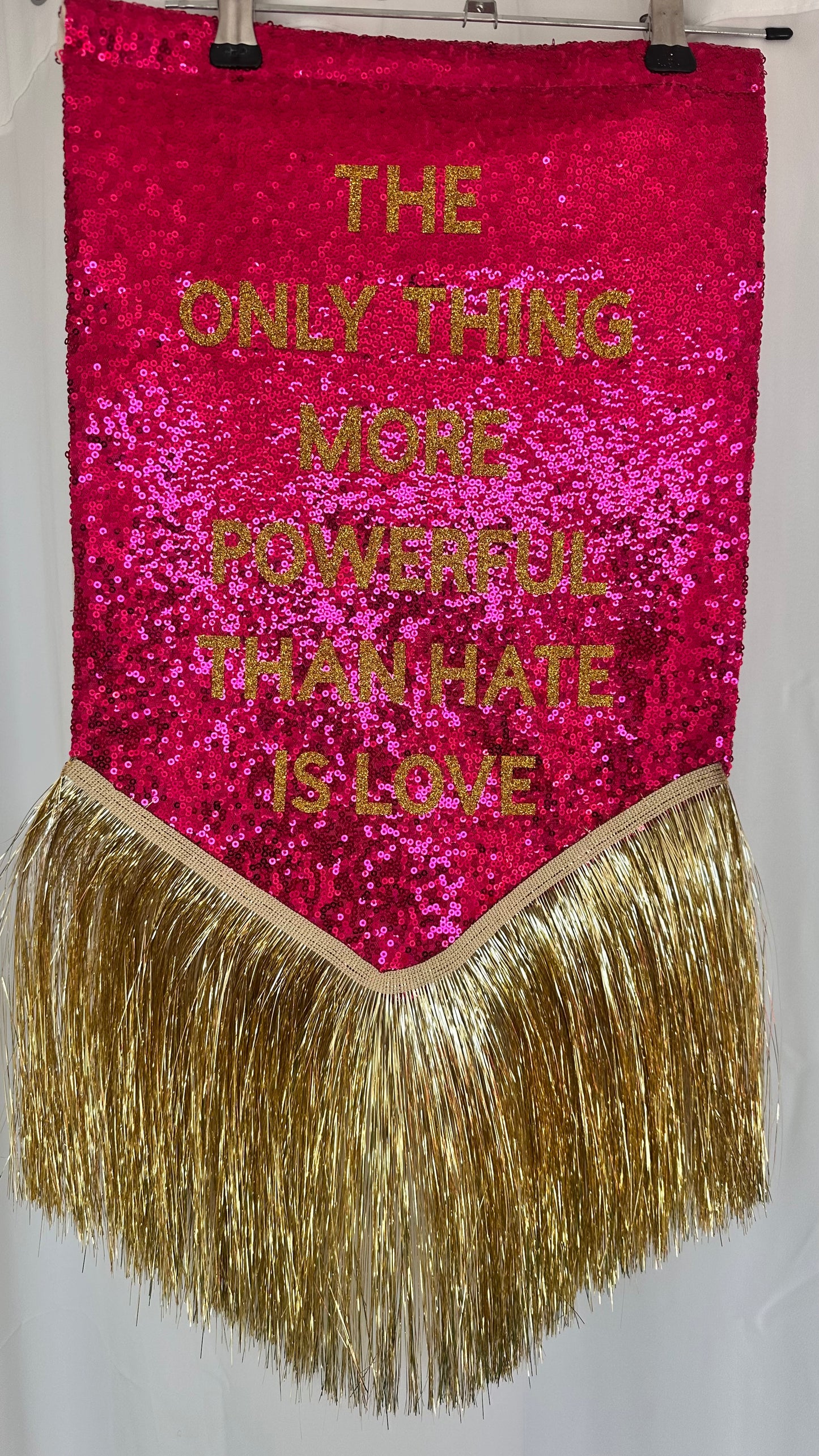 Bad Bunny Mini Banner - small fault in tinsel
