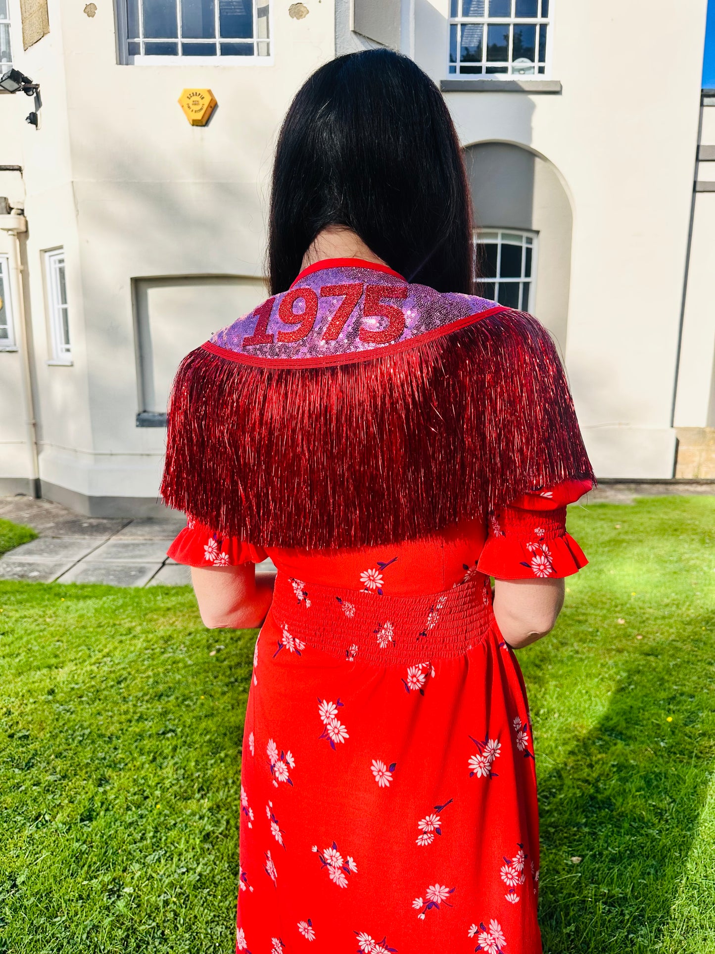 Shortie Cape with Date on the back