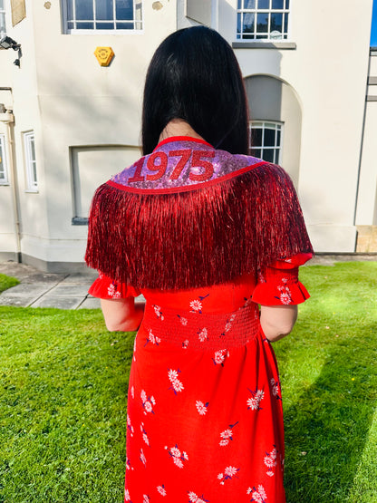 Shortie Cape with Date on the back