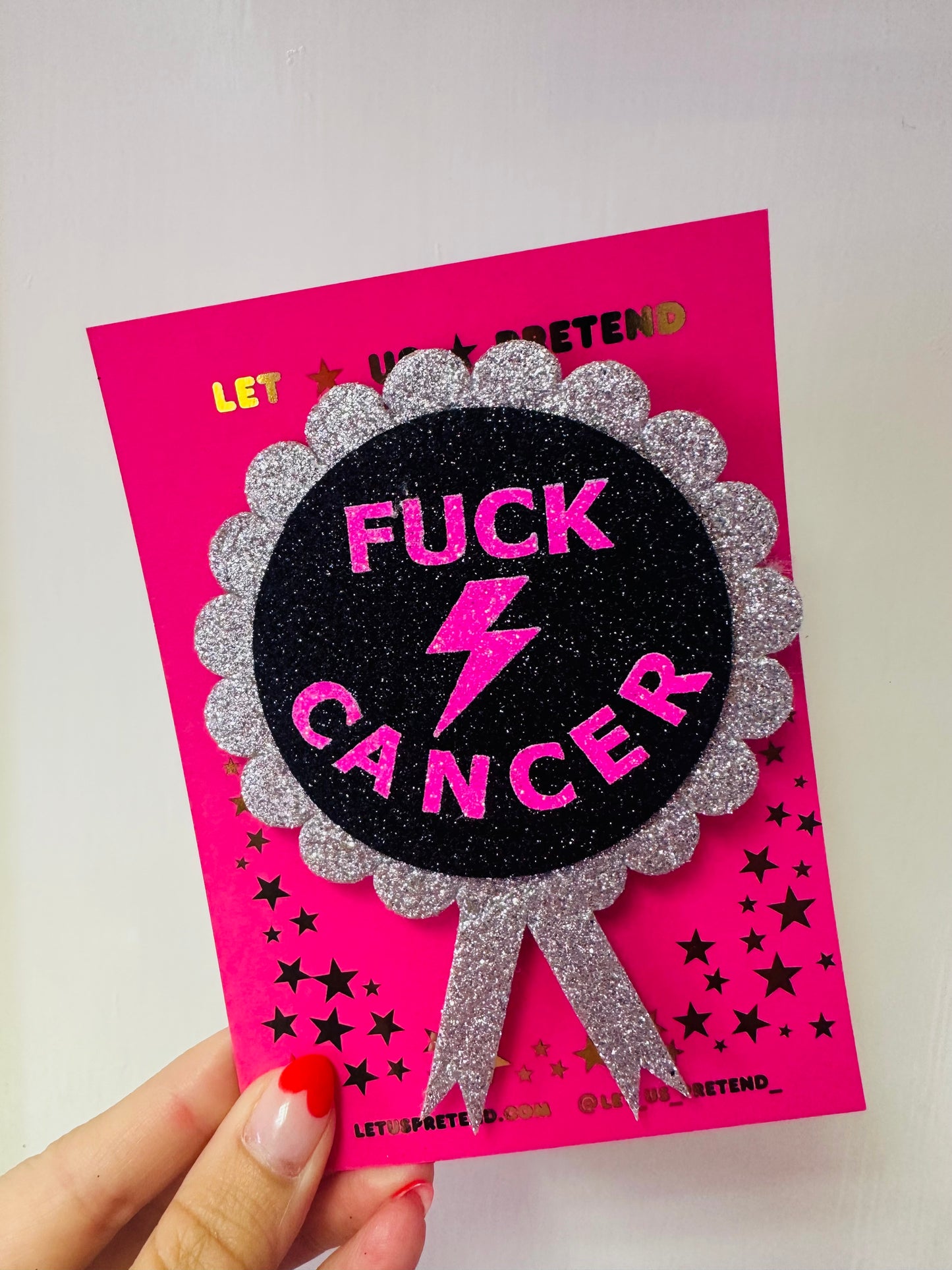 Fuck Cancer Rosette