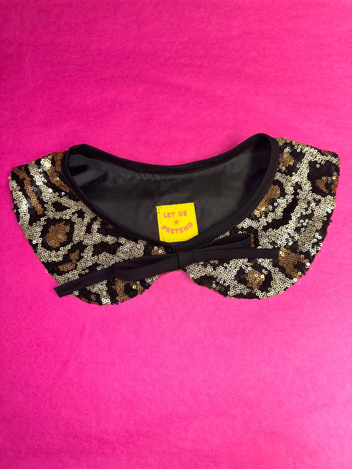 Sequin Peter Pan Collar