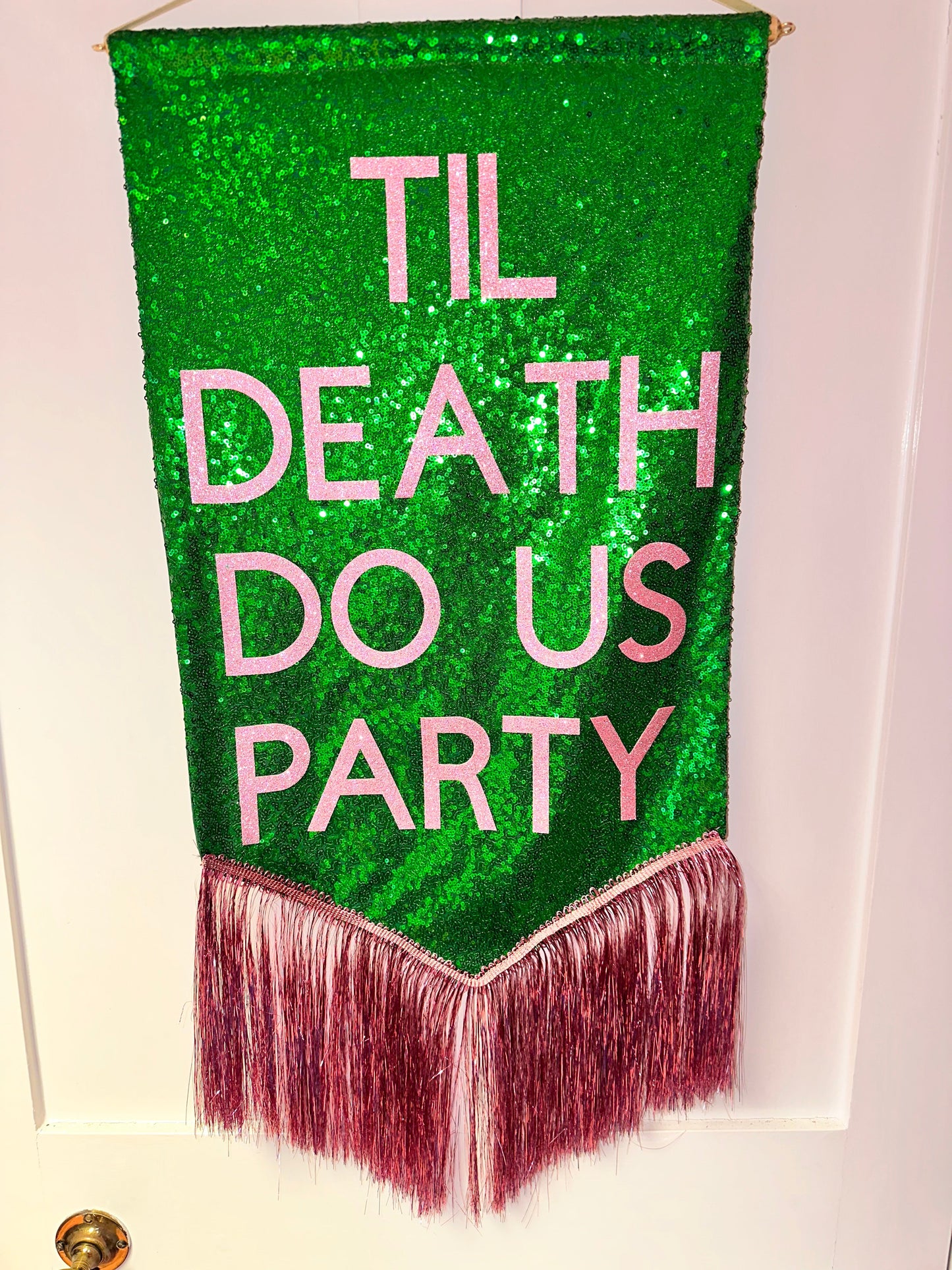 Til Death Do Us Party Banner & Wedding Date