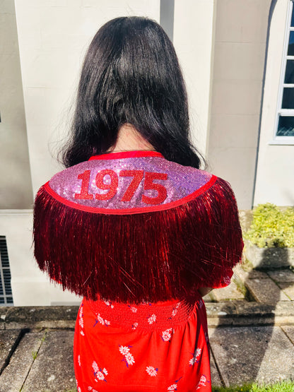 Shortie Cape with Date on the back