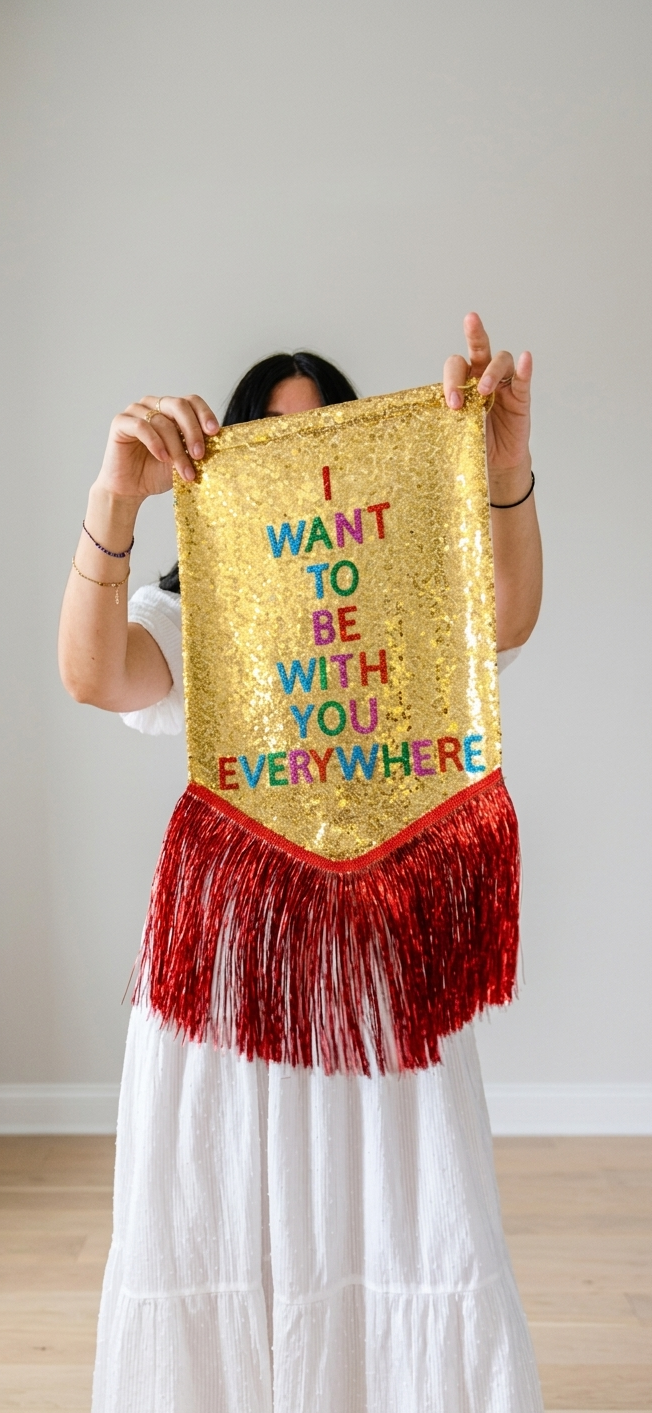 'I want to be with you Everywhere' mini Banner