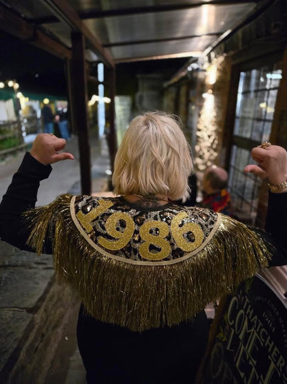 Shortie Cape with Date on the back