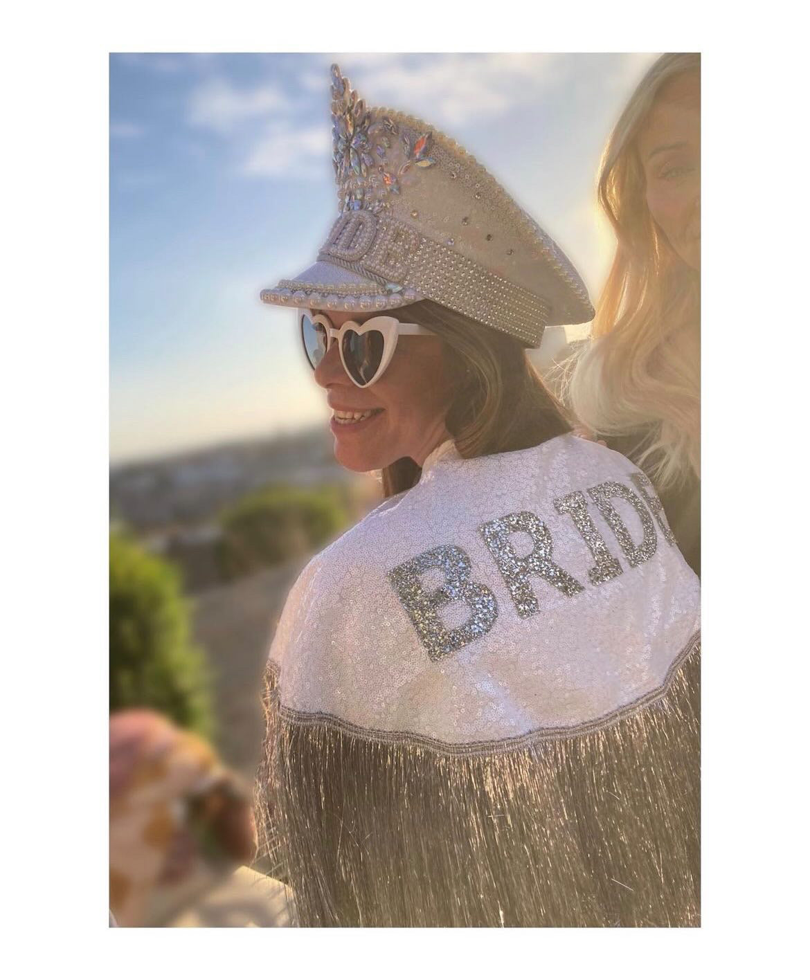 The Gretna Sequin & Glitter Bride Cape