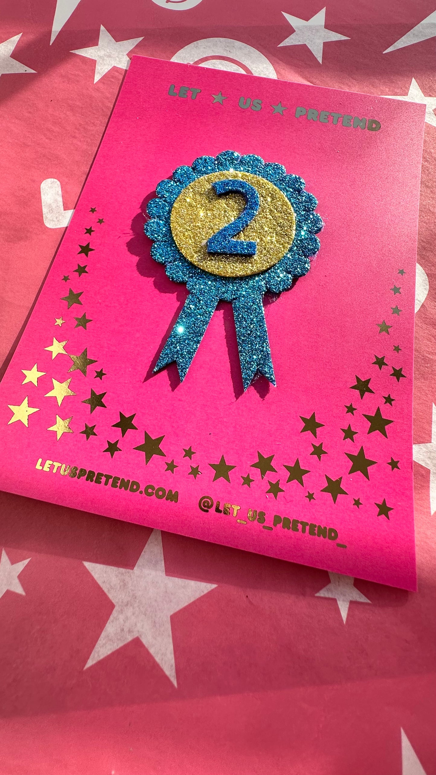 Mini Glitter Birthday Rosettes