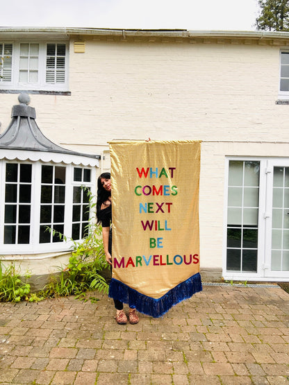 Supersize Customisable Sequin Banner Wall Hanging 1m x 2m