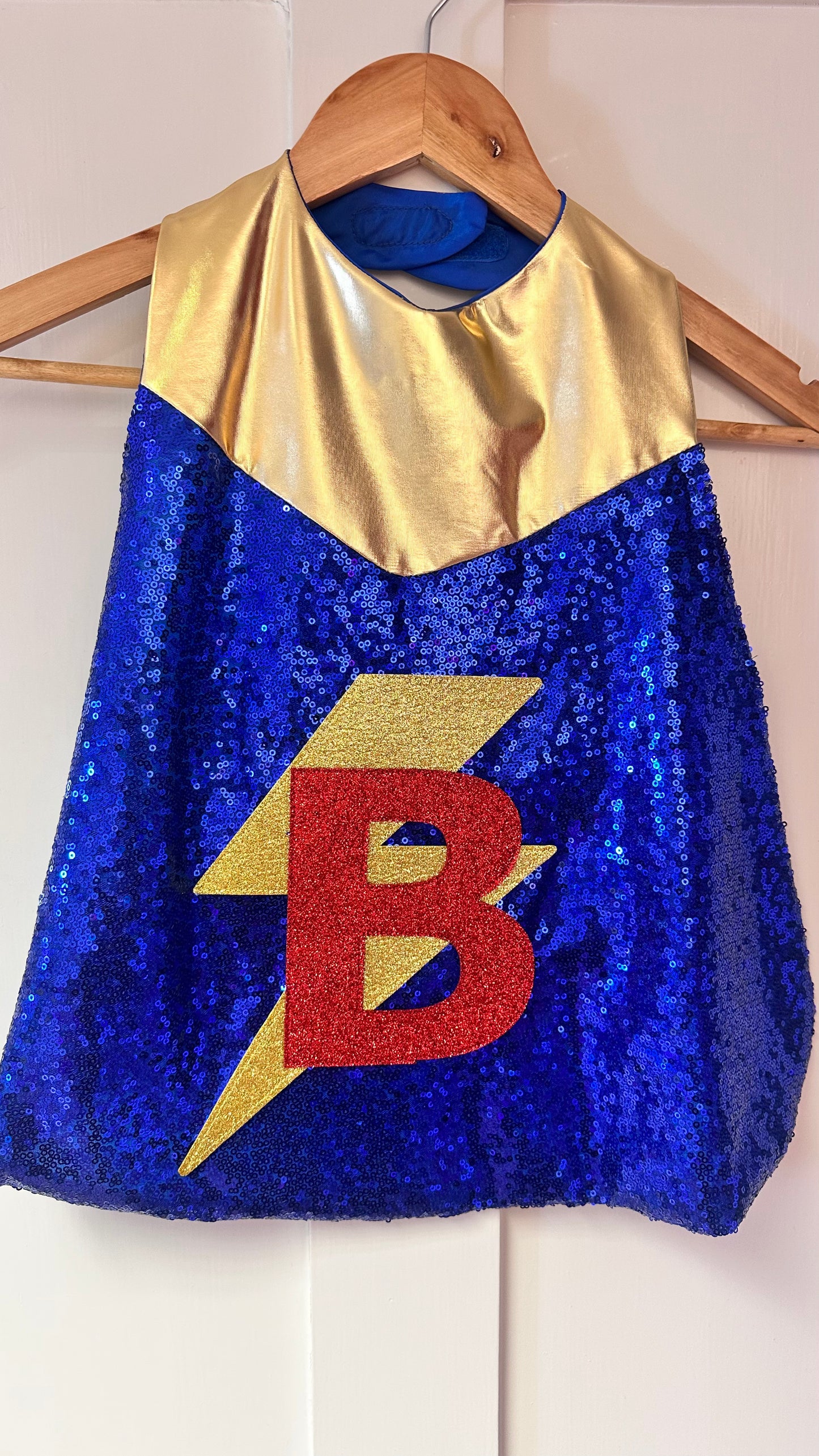 INITITIAL 'B'BLUE MINI CAPE