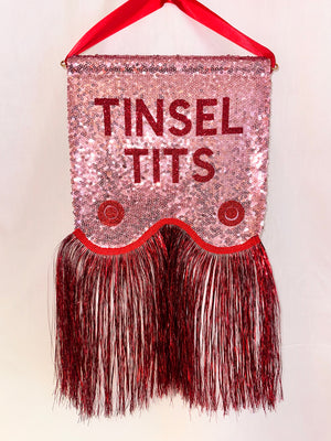 Tinsel Tits Mini Banner