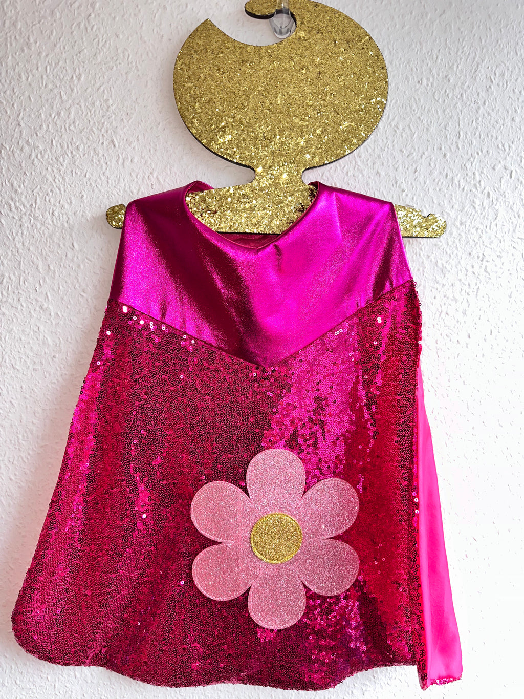 Ready Made Daisy Pink On Pink Mini Cape