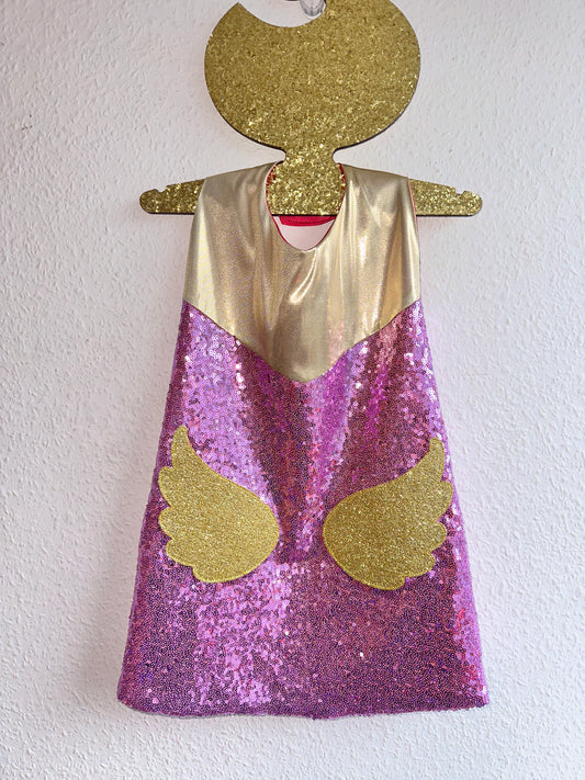 Ready Made Lilac Mini Angel Wings Cape