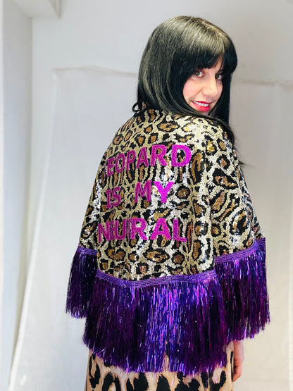 Custom Letter Cape-Leopard Edition