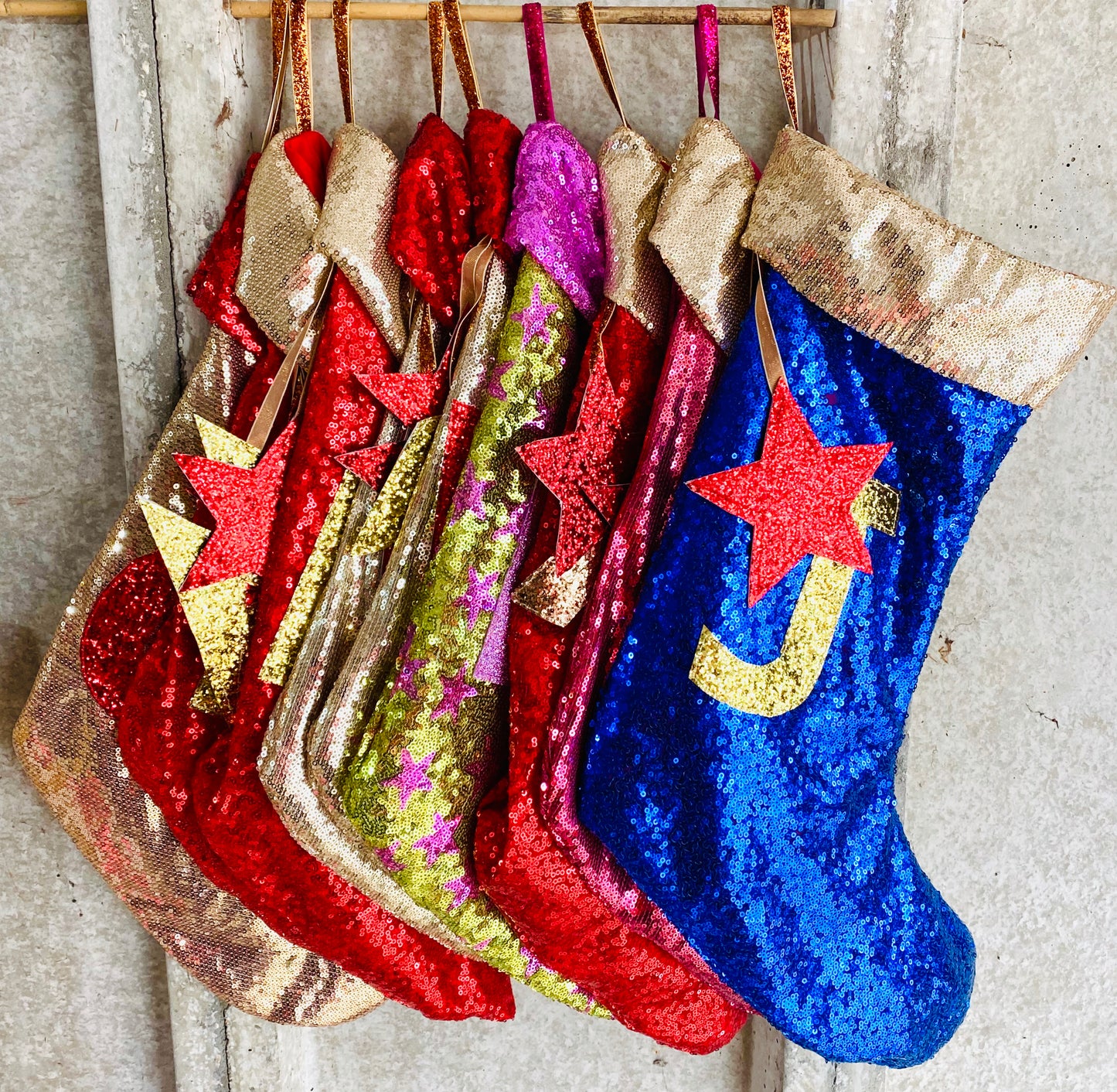 Personalised Christmas Sequin Stocking