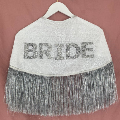 The Gretna Sequin & Glitter Bride Cape